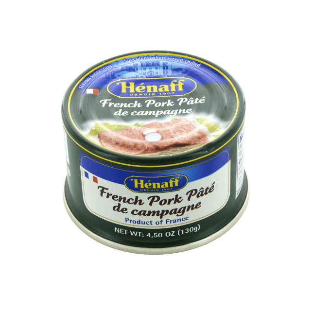 Can of french pork pâté de campagne