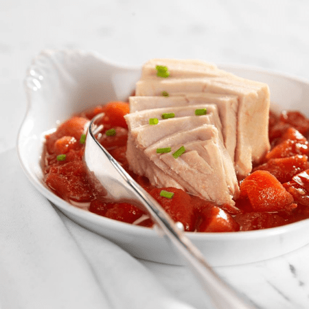 Picture of tuna with tomatoes