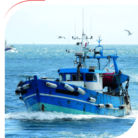 Fishing boat on the sea