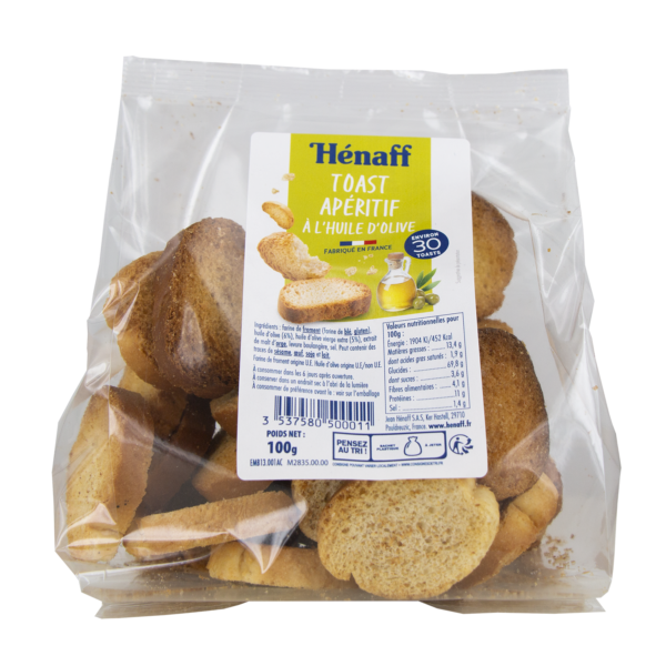 Hénaff Crackers with olive oil