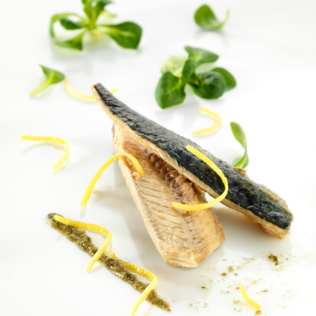 French canned mackerel from Cannery Gonidec