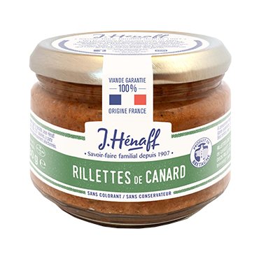 Duck rillettes in glass jar 180g