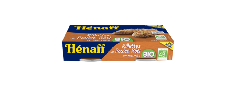 Pack of 2 Organic Chicken Rillettes in tin plates 2 x 72g from Boutique de France